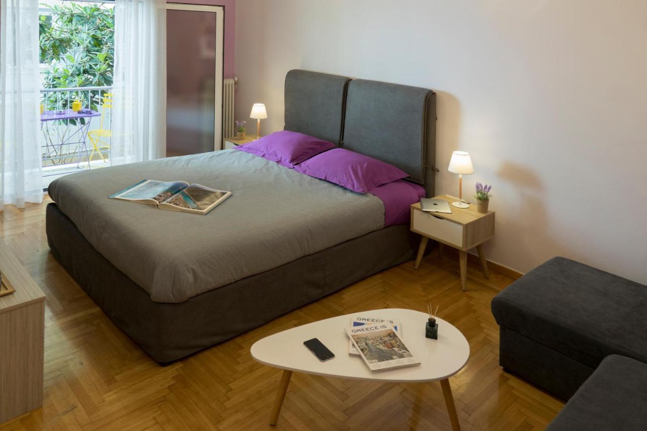 Stylish Modern Studio In The Heart Of Athen Eksteriør billede