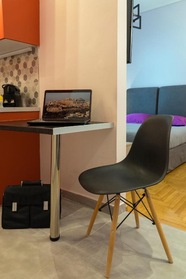 Stylish Modern Studio In The Heart Of Athen Eksteriør billede